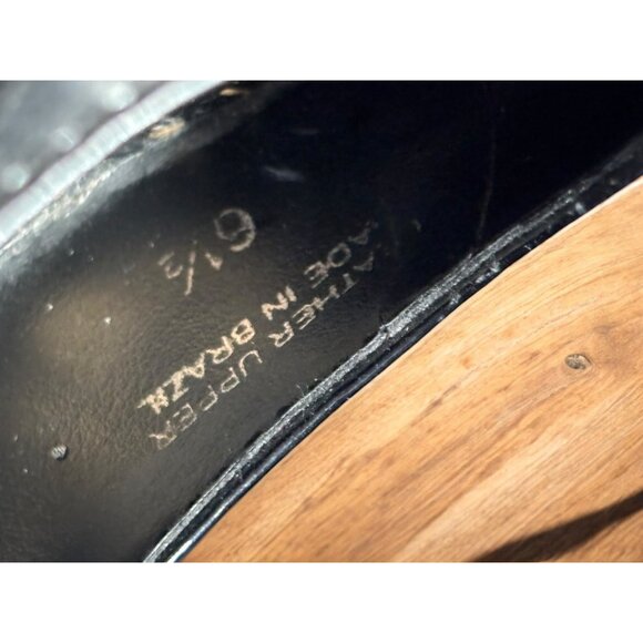 Vintage Diego di Lucca Women's Size 6.5 Calf Hair Tiger Print Square Toe Pumps - Picture 10 of 11